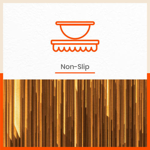Polypropylene Table Mats & Coasters for Dining Table at Home (Golden Rain - Set of 6)